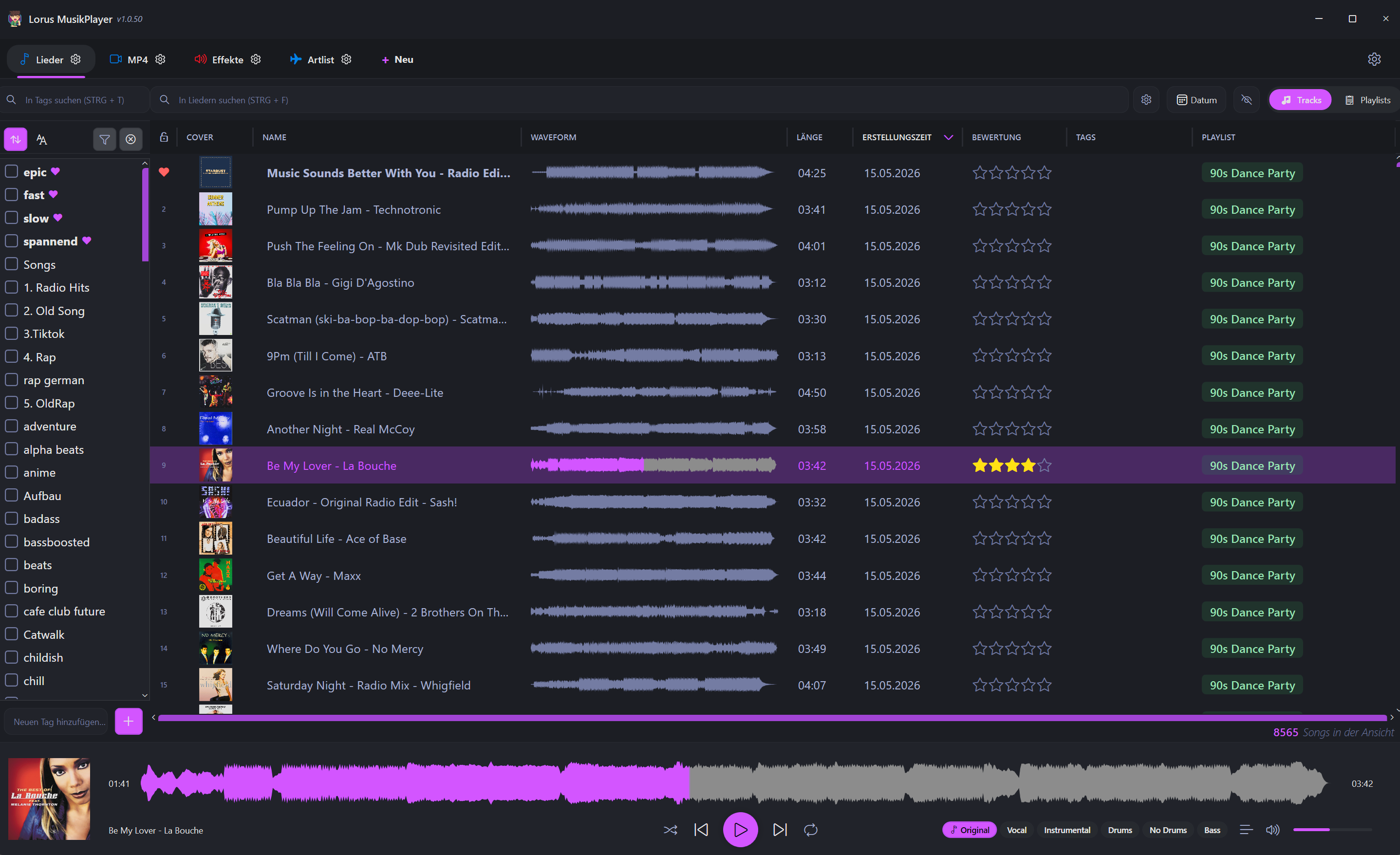 Lorus MediaPlayer Screenshot