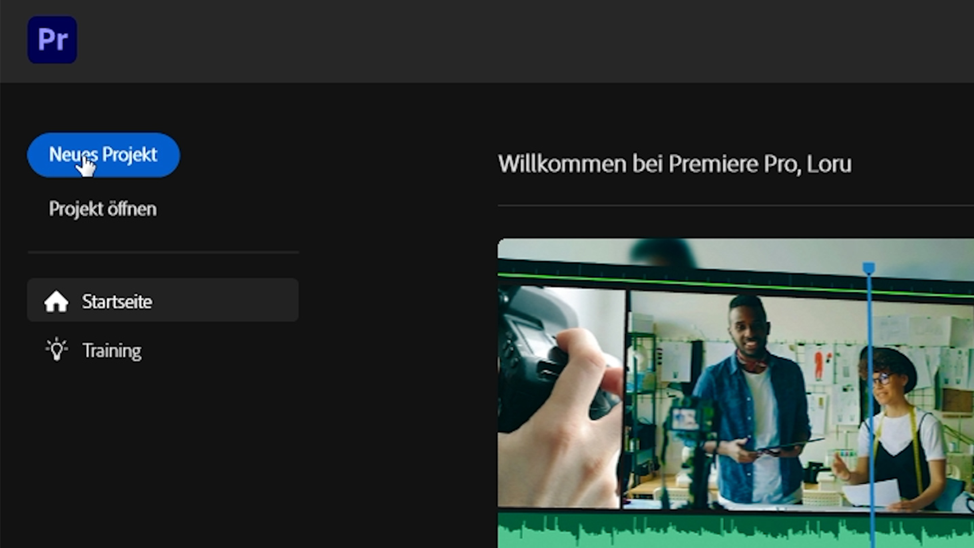 Projekt anlegen